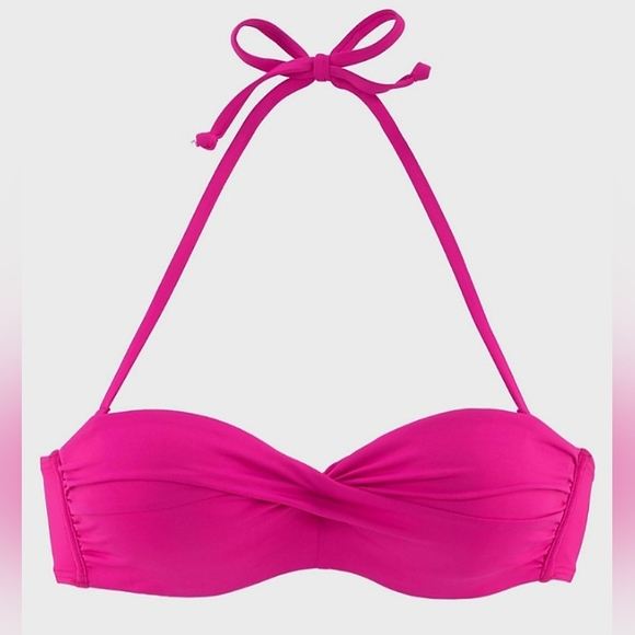 LASCANA Twist Bandeau Bikini Top, size 36DD - Picture 9 of 13